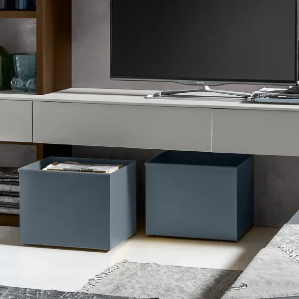 Contenitore Cestone Metal in laccato opaco di SantaLucia