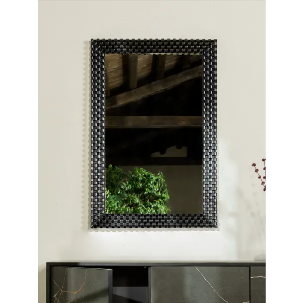 Specchio con cornice in legno Vinci di Tonin Casa