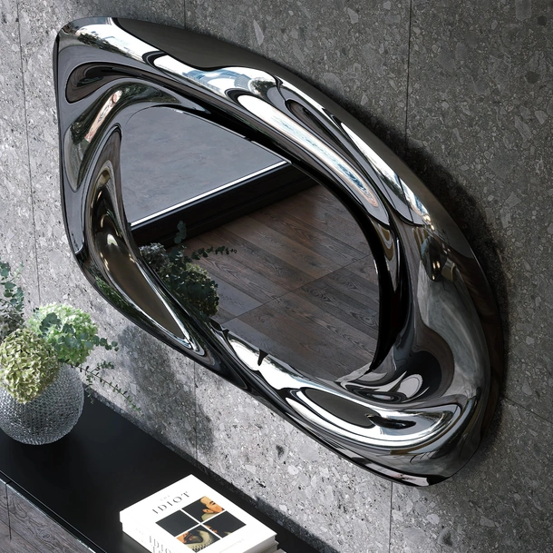 Specchio Vox con cornice in vetro di Tonin Casa