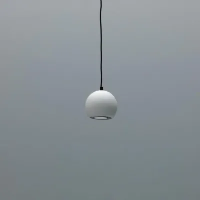 Lampada a sospensione Tenis in metallo verniciato Bianco di Stones