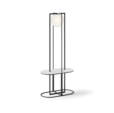 Lampada da terra in metallo Trilly di Egoitaliano