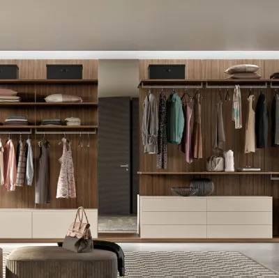Cabina Armadio in laccato e melaminico Boiserie Start di Clever