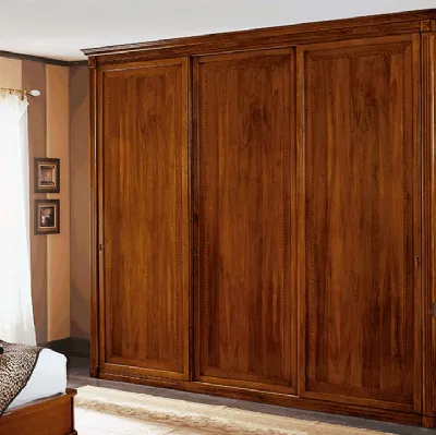 Armadio con ante scorrevoli Brunelleschi in legno finitura Noce di Betamobili