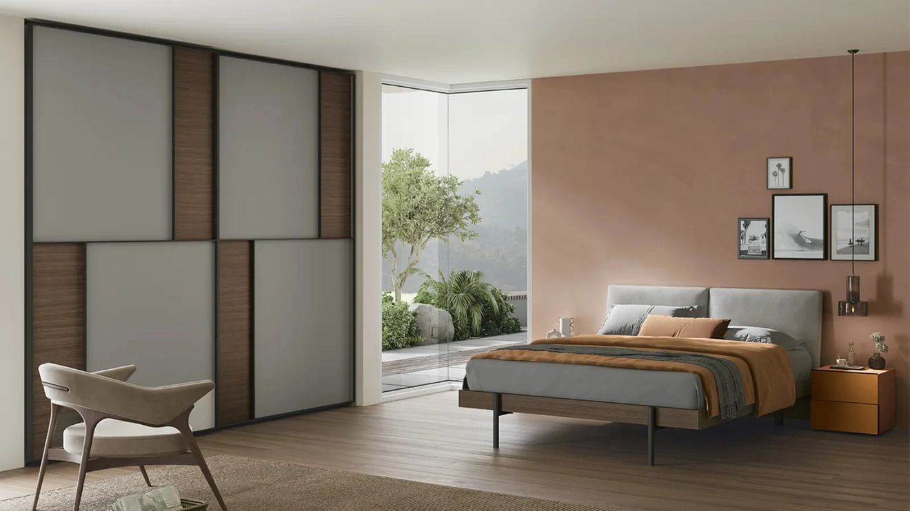 Armadio con ante scorrevoli Vela di Dielle Modus