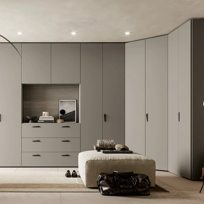 Armadio angolare Liscia Pratico Battente 03 di SantaLucia