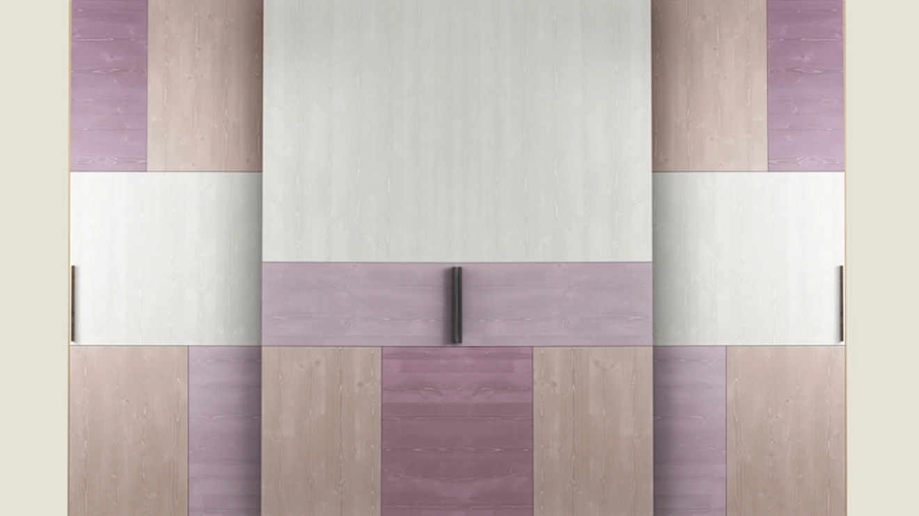 Armadio con ante scorrevoli moderno Tetris di Callesella