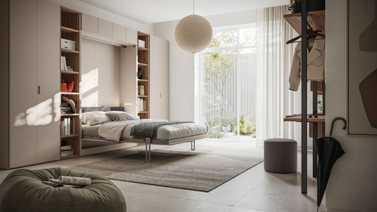 Armadio con letto a scomparsa Sensai Wardrobe 51 di Orme
