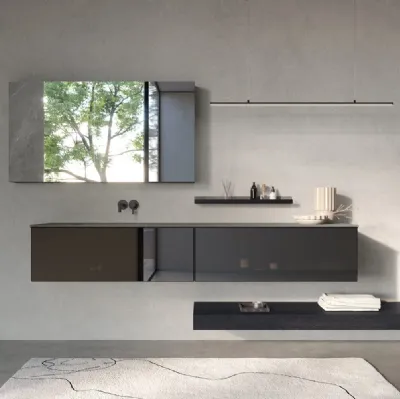 Mobile da Bagno sospeso in Vetro Stopsol Airy Sistema 04 di RCR