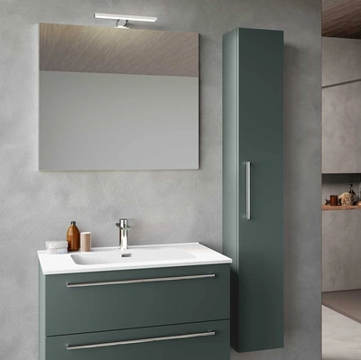 Mobile da Bagno sospeso Block System Slim C41 di Baxar