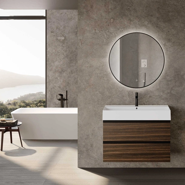 Mobile da Bagno sospeso Block System Tube C27 di Baxar