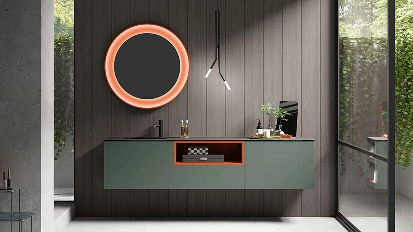 Mobile da Bagno sospeso Cartabianca 00 di Cerasa