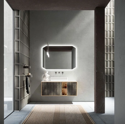 Mobile da Bagno in Rovere Des Evolution Natural 01 di Cerasa