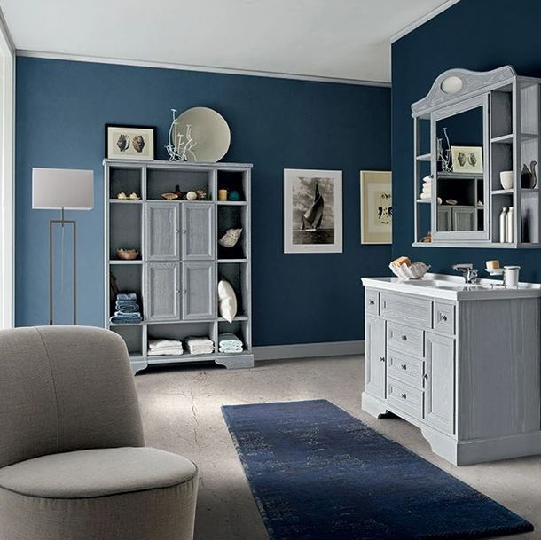 Mobile da Bagno Paestum 01 in Frassino laccato di Cerasa