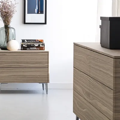 Gruppo Notte Boston in legno con top in ceramica di Calligaris