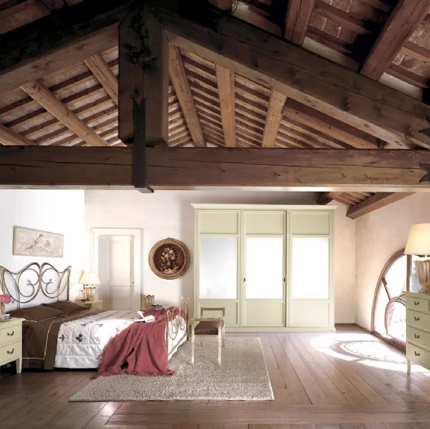 Gruppo Notte Dedalo in legno laccato opaco di Tonin Casa