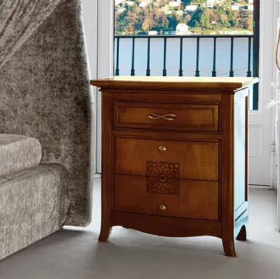 Comodino Tiepolo in legno di Betamobili