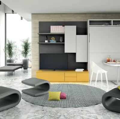 Letto a scomparsa Composizione G03 di Molteni Home Revolution