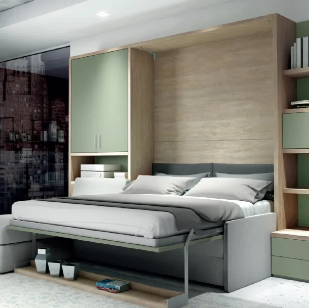 Letto a scomparsa Composizione G09 di Molteni Home Revolution