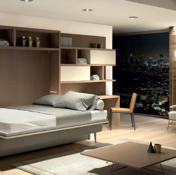 Letto a scomparsa Composizione G10 di Molteni Home Revolution