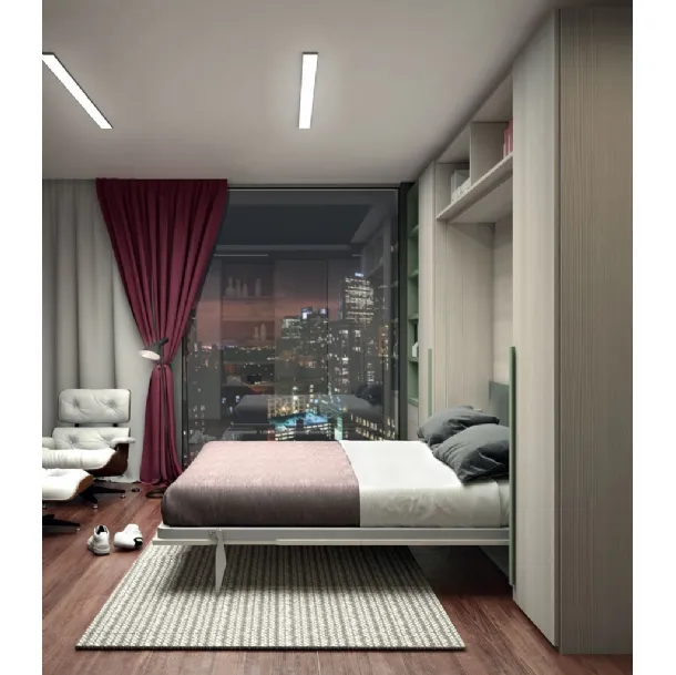 Letto a scomparsa Composizione G12 di Molteni Home Revolution