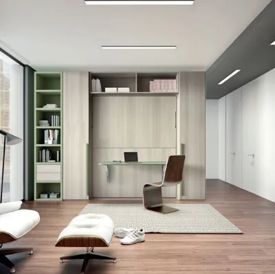 Letto a scomparsa Composizione G12 di Molteni Home Revolution