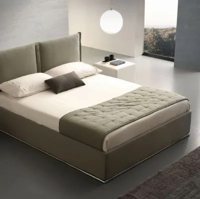 Letto in tessuto imbottito Asia di Ergogreen