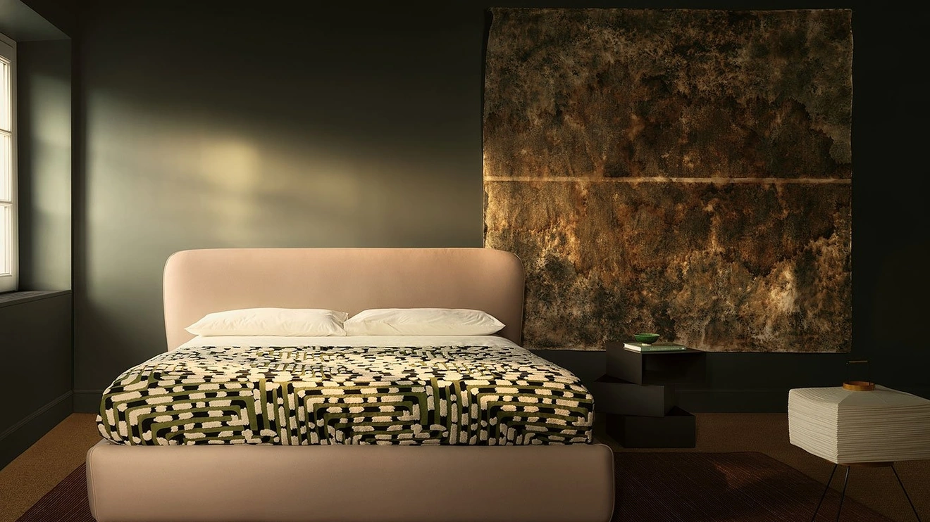 Letto imbottito Corolle di Bolzan Letti