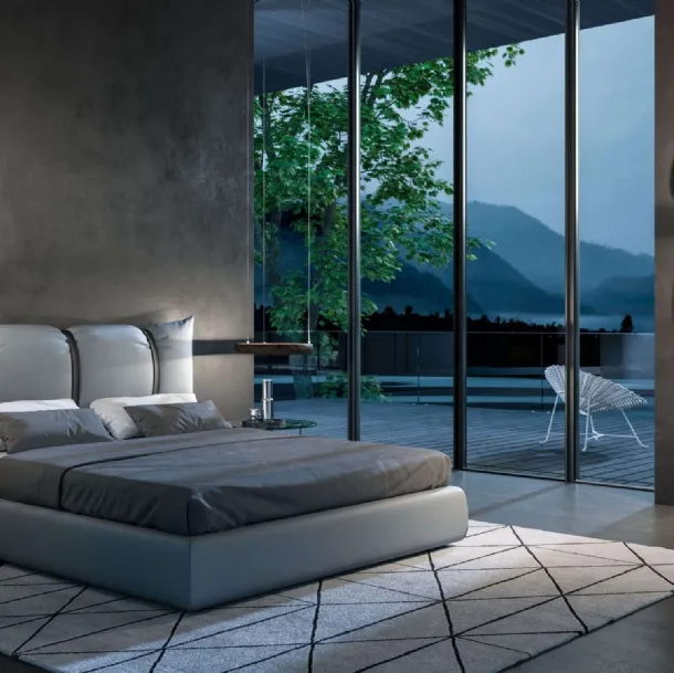 Letto con box contenitore Confit di Ozzio