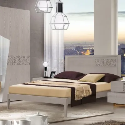Letto Dynamic FMG2121 in frassino con testiera di Betamobili