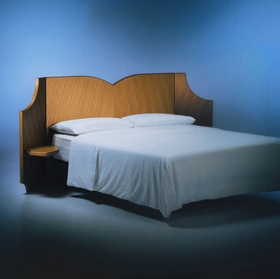 Letto Fiocco con testiera in legno di Bolzan Letti