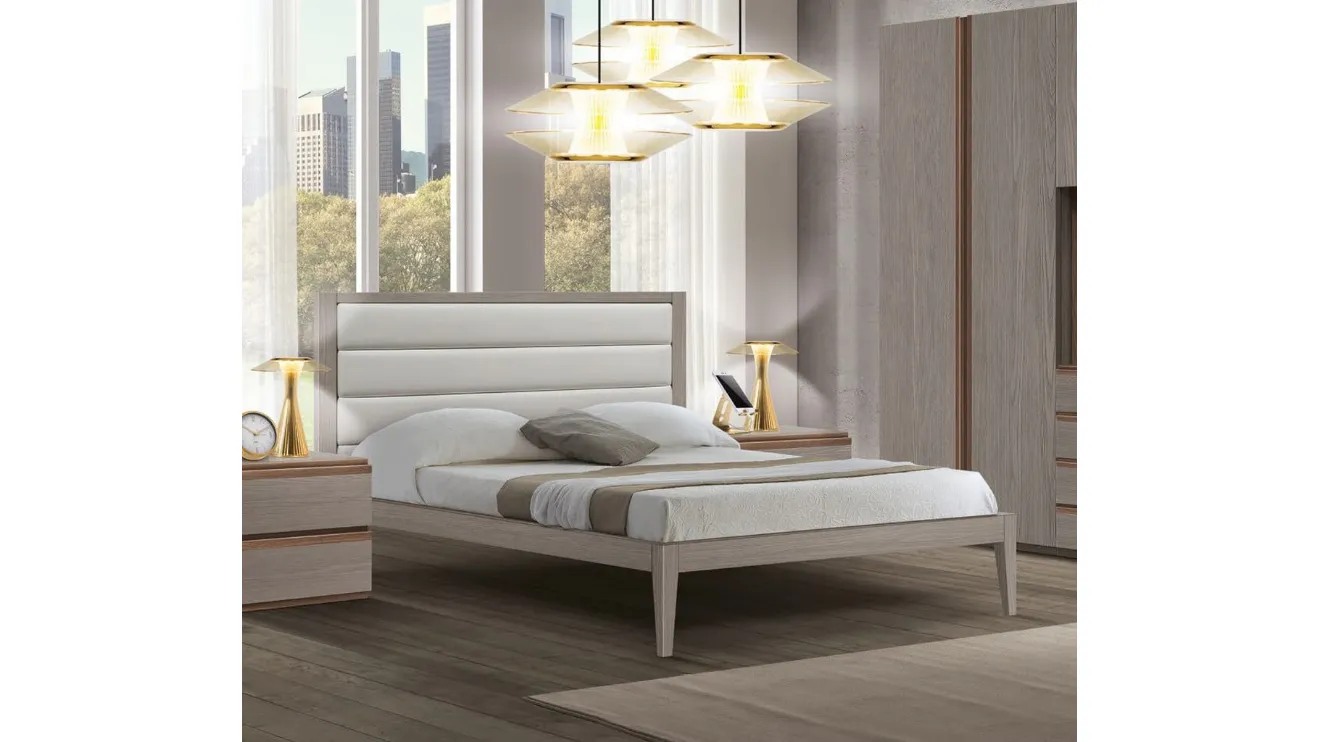 Letto Groove FMG3216 con testiera imbottita di Betamobili