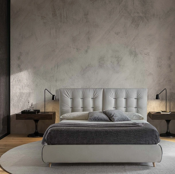 Letto imbottito Icaro di Crippa Salotti