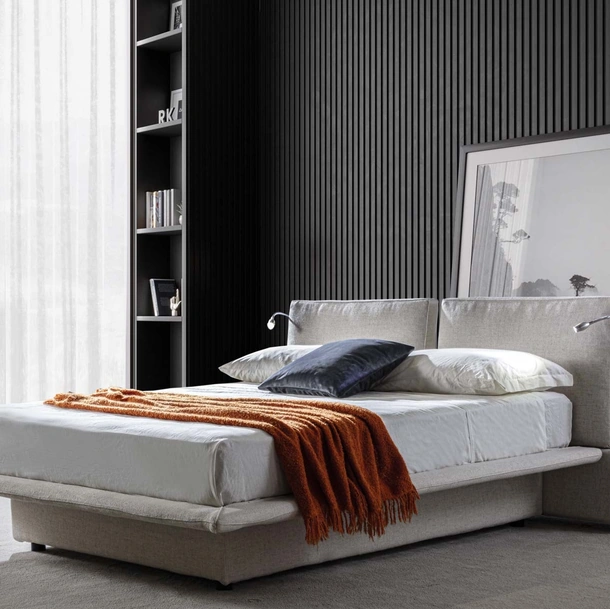 Letto Icon con box contenitore di Crippa Salotti
