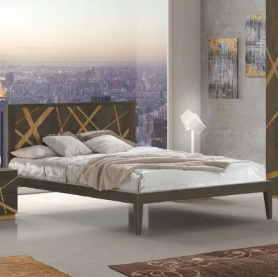 Letto in legno Lines FMG3253 di Betamobili