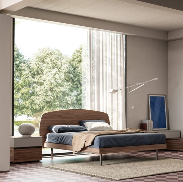 Letto con testiera Park Night 22 di Orme