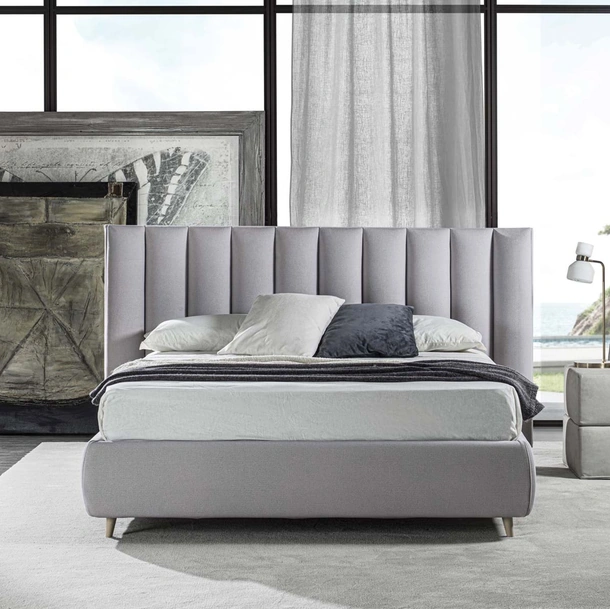 Letto in tessuto Plain di Crippa Salotti