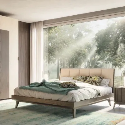 Letto Rails MAG1309 con testiera imbottita di Betamobili