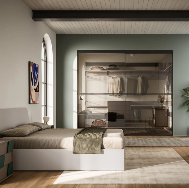 Letto matrimoniale Scudo Night 20 di Orme