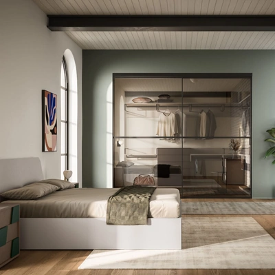 Letto matrimoniale Scudo Night 20 di Orme