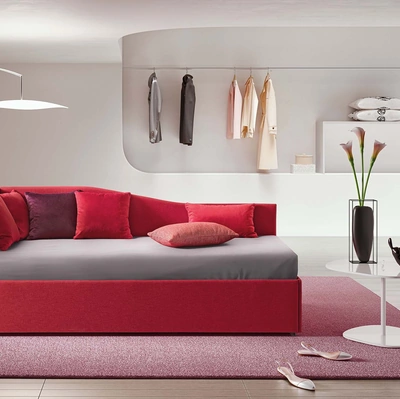 Letto singolo con letto estraibile Solanum di Le Comfort