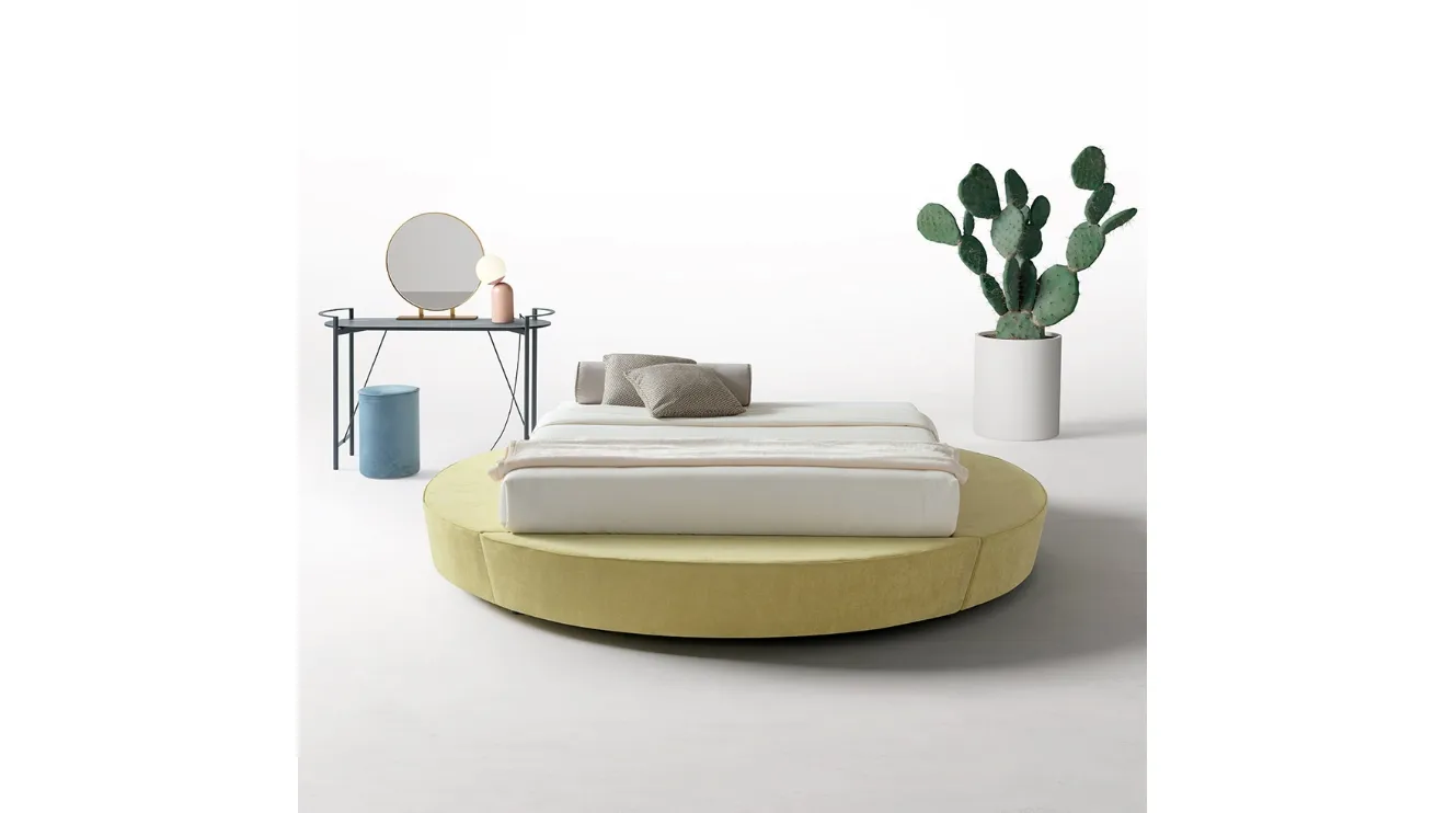 Letto in tessuto Sommier Ring Ovale di Nefi Italia