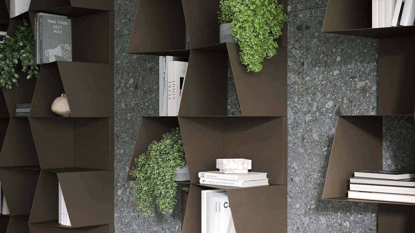 Libreria componibile Checker di Tonin Casa