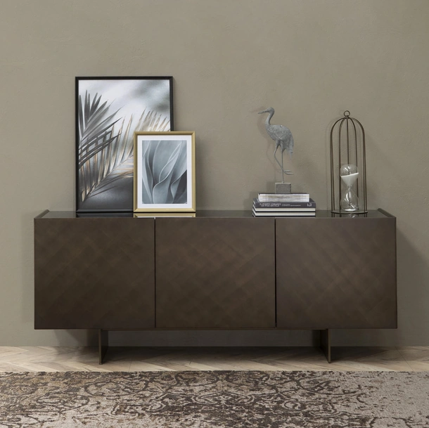 Madia Coated in laccato bronzo spazzolato di Tonin Casa