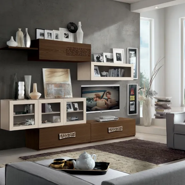 Parete Attrezzata Dynamic FMG3811 di Betamobili