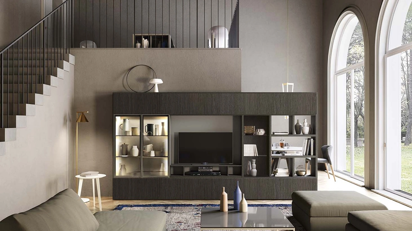 Parete Attrezzata My Space 25-01 di Alf Da Frè