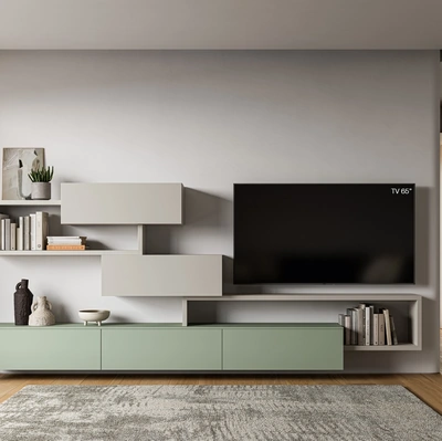 Parete Attrezzata Pratico PTG401 di SantaLucia