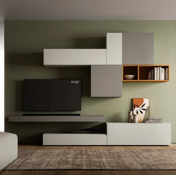 Parete Attrezzata Pratico PTG411 di SantaLucia