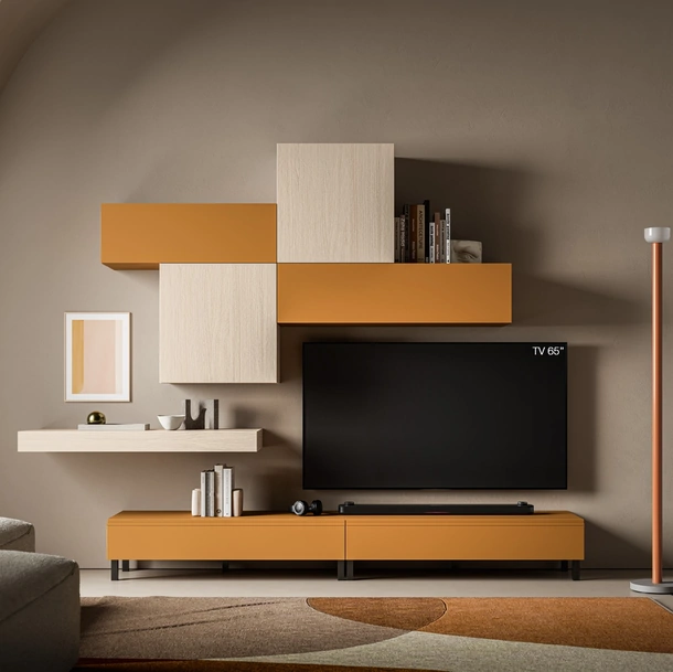 Parete Attrezzata Pratico PTG416 di SantaLucia