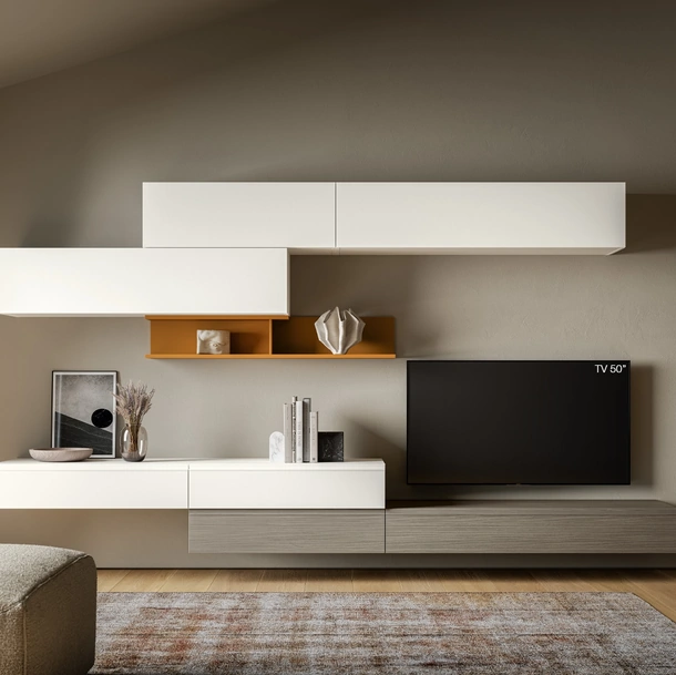 Parete Attrezzata Pratico PTG439 di SantaLucia