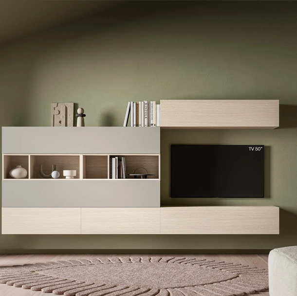 Parete Attrezzata Pratico PTG449 di SantaLucia